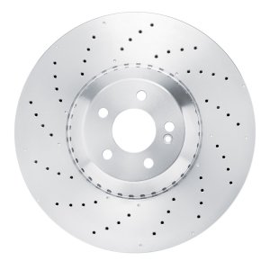 Mercedes-Benz S580e Brake Rotor (1) - Front - R1 Concepts - Drilled - `21-`25